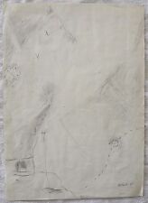 Mario RACITI (Milano 1934) FARO splendido Dipinto 41x29 opera STORICA anno 1965