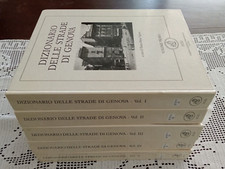 DIZIONARIO DELLE STRADE DI GENOVA Bianca Maria Vigliero Ecig  completa 5 vol.