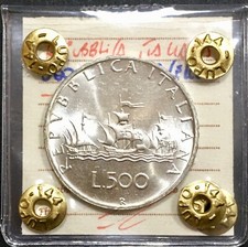 ITALIA ??  500 LIRE 1964 FDC CARAVELLE PERIZIATA