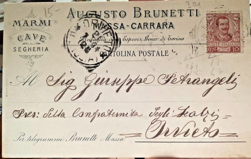 Cartolina commerciale brunetti - cartolina,