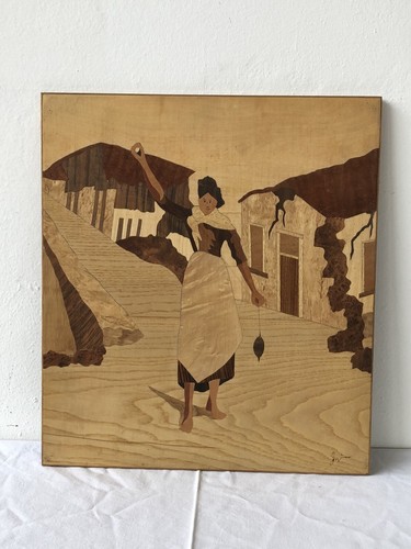 Quadro legno intarsiato - quadro,