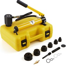 VEVOR Kit di Punzonatrice Idraulica per Perforazione con 6 Dadi 1,27cm-5,08cm