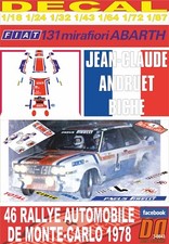 DECAL FIAT 131 ABARTH J-C