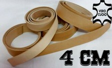 STRISCE IN CUOIO NATURALE SPESSO PER CINTURA GROPPONE DI TORO 4CM X 130/140CM 