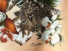 FOULARD Carré Vintage Félin