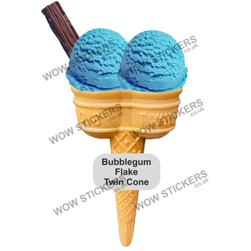 Adesivo furgone gelato twin - furgone,