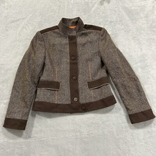 Giacca blazer Alviero Martini Voyages lana bottoni donna 44 designer marrone