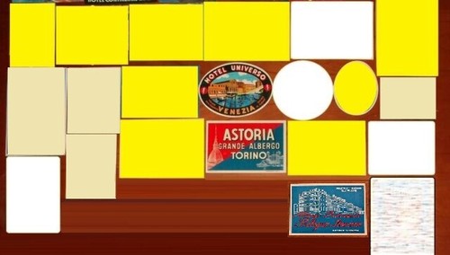 Etichetta albergo per valigia - etichetta,