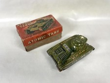 Giocattoli di Latta Anni 60 Vintage Bimbo Carro Armato