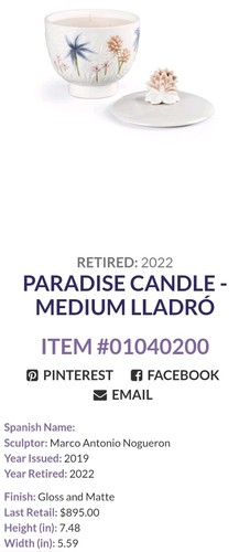 Candela lladro paradiso - candela,