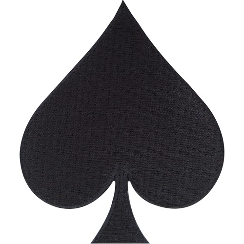 Spades patch embroidered - spades, iron
