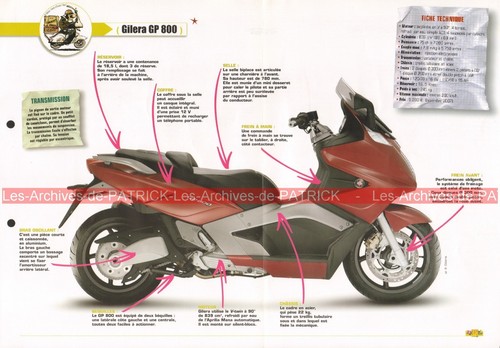 Gilera 800 scooter 2007 - gilera,