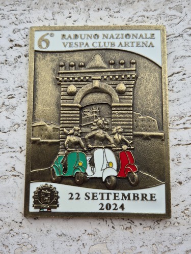 Vespa club placca metallica - vespa,