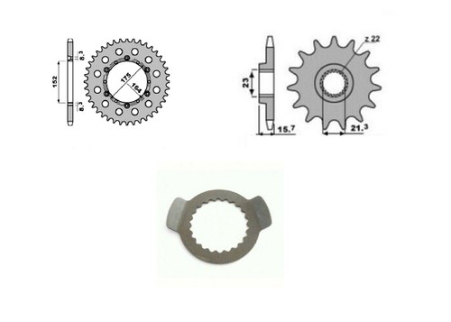 Kit trasmissione pbr pignone - trasmissione,