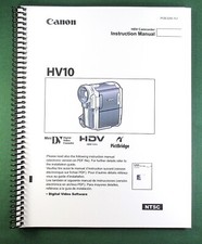 Canon HV10 Manuale Istruzioni