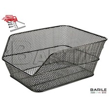 Cestino Posteriore Rettangolare Nero Attacco Portapacchi Bici Varie