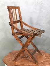 Sedia bambini pieghevole legno F.lli Reguitti da collezione XX sec