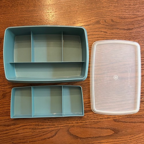 Vintage tuppercraft blue stow - vintage,