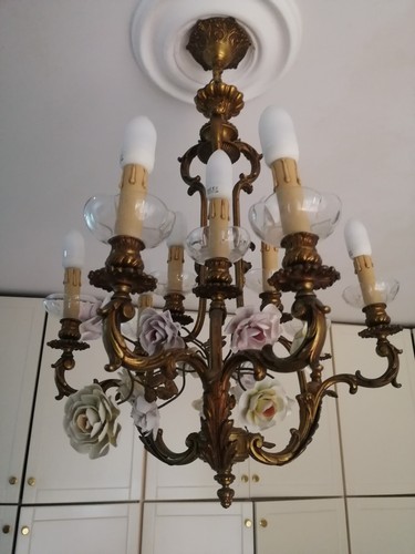 Capodimonte lampadario - , in
