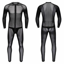 Costume tuta uomo wet look PVC