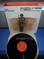 Duo Di Piadena "Maledetta La Guerra E I Ministri" LP Cetra – LPP 316 ITA 1976