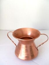 Tradizionale Conca abruzzese in rame lucido martellato a mano diametro 16 cm 