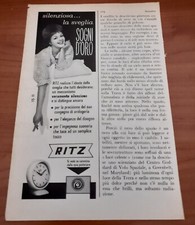 Pubblicità d'epoca Ritz la