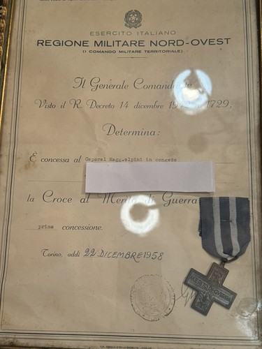 Croce merito guerra con - croce, di