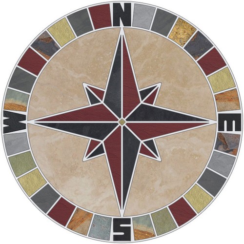 Medaglione mosaico piastrelle