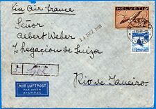 Svizzera - 1939 - via aerea per Rio de Janeiro - Destinazione non comune