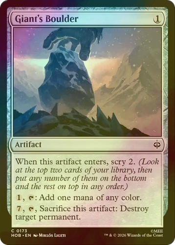 Mtg giant boulder - mtg, hob
