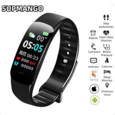 Orologio Smart Watch uomo donna Bluetooth contapassi braccialetto sportivo Fitne