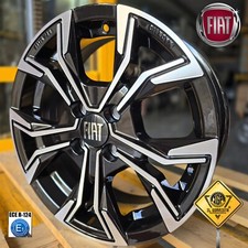 ALIEN Kit 4 Cerchi in lega da 15" Compatibili con Fiat 500 + 500 E + Panda  Qubo
