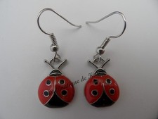 Gioielli - Orecchini Tempo Libero Coccinella Rosso/Nero Metallo Bambino