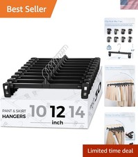 Confezione 30 Appendiabiti Smartor Resistenti con Ganci 360° - Clip Nere