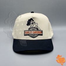 Cappello Harley Davidson vintage retrò berretto abbigliamento western hot biker babe cowgirl parafango