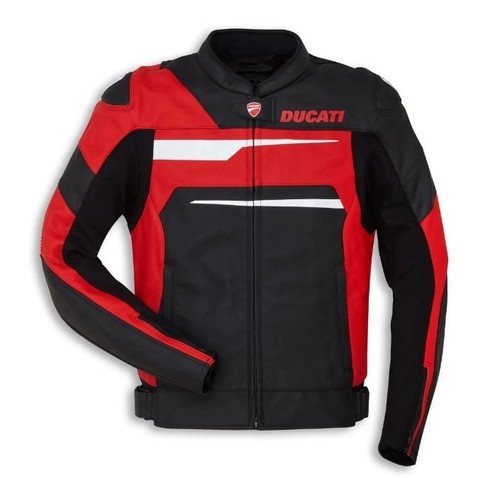 Ducati giacca pelle moto corsa - ducati,