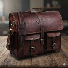 Borsa uomo 18" pelle di capra