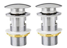 2 TAPPI PILETTA UNIVERSALE MISCELATORE LAVABO BIDE CLICK CLACK BAGNO