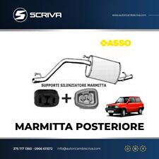 MARMITTA SILENZIATORE POSTERIORE MOTORE FIAT PANDA 750 900 1000 LANCIA Y10 1.0