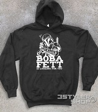 FELPA unisex BOBA FETT waiting for you Stars Wars Han Solo Millenium Falcon