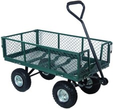 CARRELLO BLINKY MULTIUSO IN ACCIAIO 4 RUOTE CON SPONDE PORTATA 400 KG PORTATUTTO