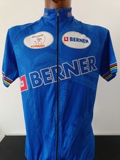 maglia MONDIALI ciclismo VERONA originale vintage team berner  tg XXL