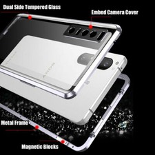 Custodia telefono rigida metallo magnetico 360° per Sony Xperia 5 1 10 IV V 10 1 VII