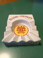 POSACENERE PUBBLICITARIO VINTAGE CERAMICA LAVENO VERBANO RADIO CROSLEY VIGNATI