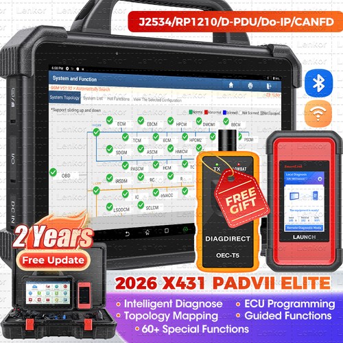 2026 launch x431 pad vii - launch, elite