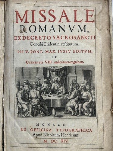 1614 messale cattolico romano - cattolico,