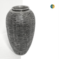 Vaso vintage in metallo arredamento indiano etnico minimalista anni 70