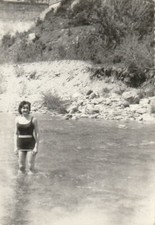 B1 -  Foto Photo Fotografia Anni 50 - Donne in Costume Mare Spiaggia