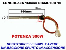 CANDELETTA RESISTENZA STUFA PELLET 10 X160 HT55109 HT55084 RAVELLI